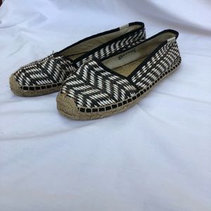 Soludos Espadrilles Black White and Taupe. SZ 38